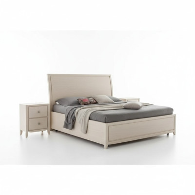 Letto 2x Comodini Set completo di camera da letto di lusso Grigio 3 pezzi