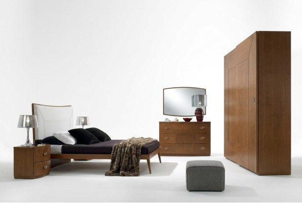 Set camera da letto Letto 2 comodini 6 pezzi Design di lusso completo