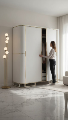 Camera da letto Armadio Materiale Legno Armadio Moderno Nuovo Lusso