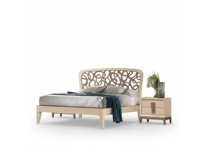 Set camera da letto Letto 2x Comodini Design Mobili nuovi 3 pezzi Moderno Legno