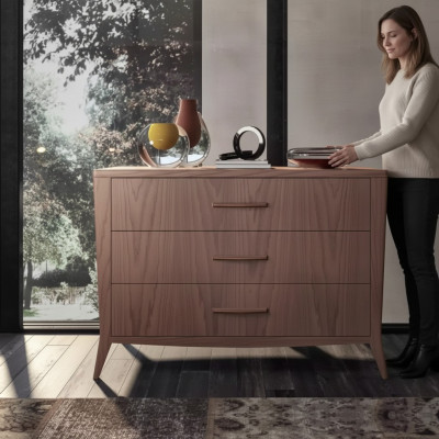Comò Soggiorno Mobili in Legno Italia Credenza Comodini marroni Armadio