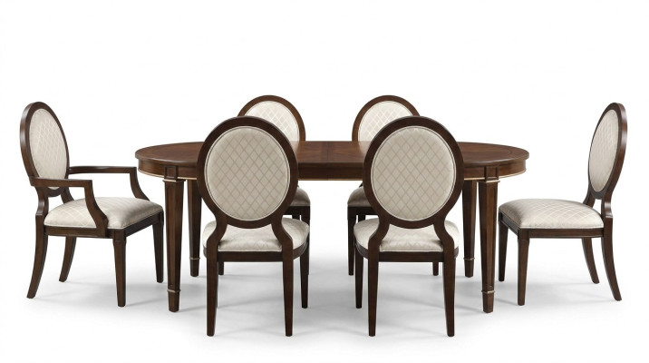 Tavolo 4x sedie 2x sedie Sideboard 8 pezzi Set da pranzo Gruppo di attrezzi
