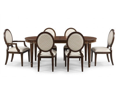 Tavolo 4x sedie 2x sedie Sideboard 8 pezzi Set da pranzo Gruppo di attrezzi