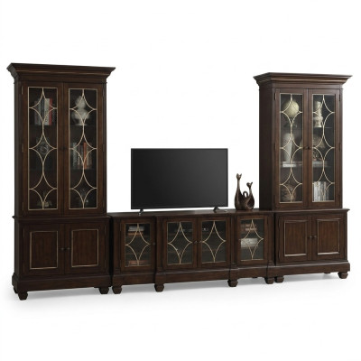Set soggiorno 2x vetrina supporto TV tavolino Set mobili moderni