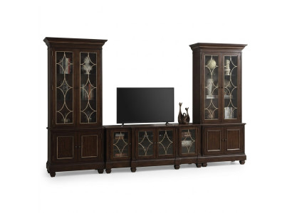 Set soggiorno 2x vetrina supporto TV tavolino Set mobili moderni