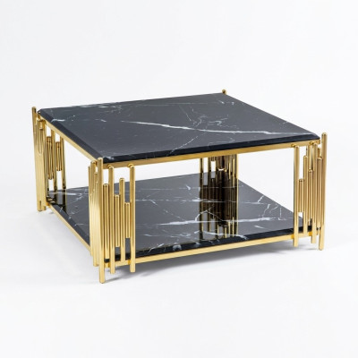 Tavolino da salotto mobile da soggiorno Tavolo di lusso Tavolino nero Design