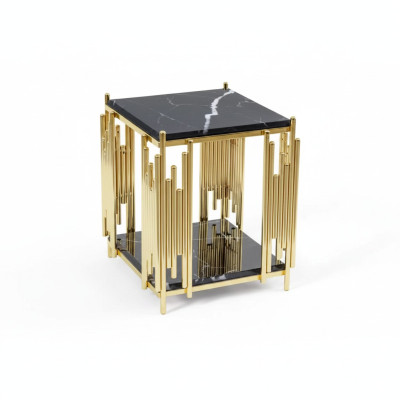 Tavolino da salotto Ingresso Mobili Materiale acciaio inossidabile nero Design