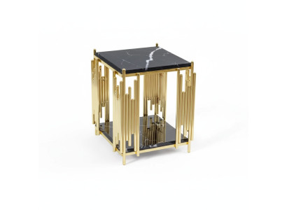 Tavolino da salotto Ingresso Mobili Materiale acciaio inossidabile nero Design