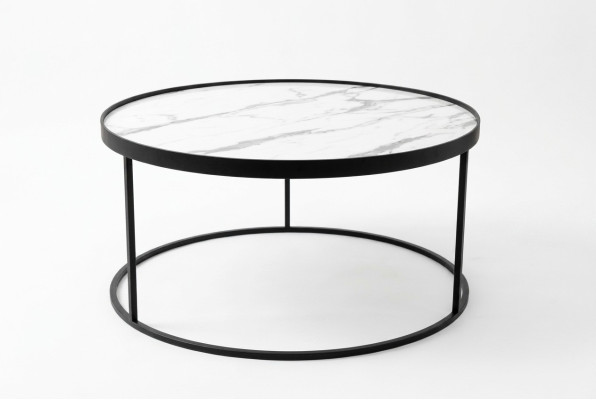 Tavolino da salotto, mobili da soggiorno di lusso, tavolo nero, tavolino da salotto design
