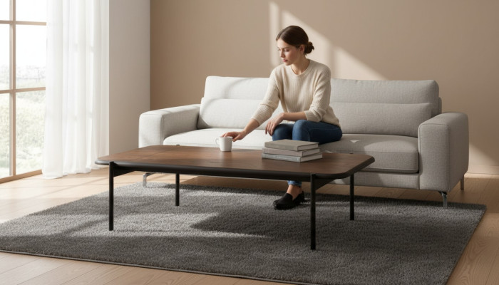 Tavolino da salotto Mobili Tavolo Di lusso nuovo Marrone Moderno Design Soggiorno