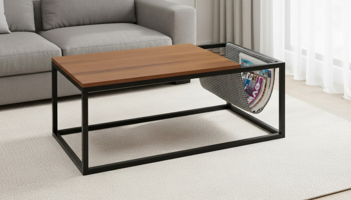 Soggiorno Tavolino marrone Mobile Tavolo di lusso nuovo Design moderno Legno