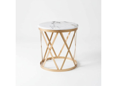 Tavolino da salotto in oro moderno in acciaio inossidabile design materiale mobili nuovi