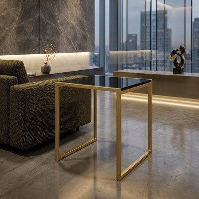 Soggiorno Tavolino Mobili Stile Moderno Materiale Acciaio Inox Design