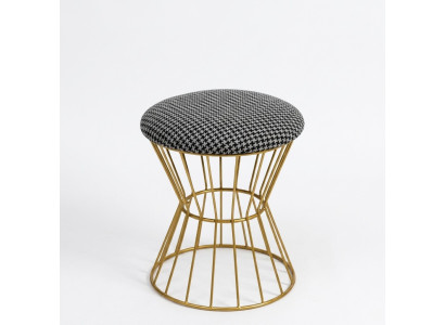 Sgabello Poggias piedi Cubo Mobili di lusso Design Stile Lounge Club Tessuto