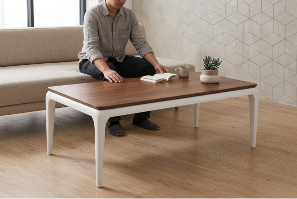 Tavolino da salotto di lusso marrone Soggiorno Mobili Tavolo Legno Design di lusso nuovo