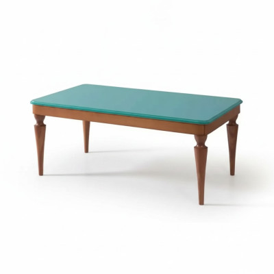 Tavolino design in legno da salotto di lusso moderno marrone.