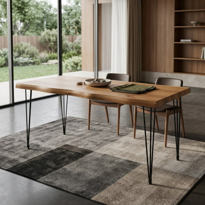 Sala da pranzo tavolo da pranzo mobili di lusso in legno tavolo da cucina nuovo marrone tavolo moderno