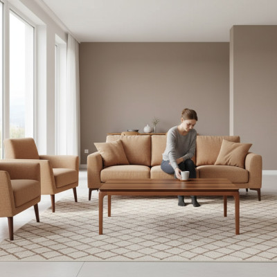 Tavolino moderno stile di arredamento per il soggiorno - elegante tavolo in legno di lusso design