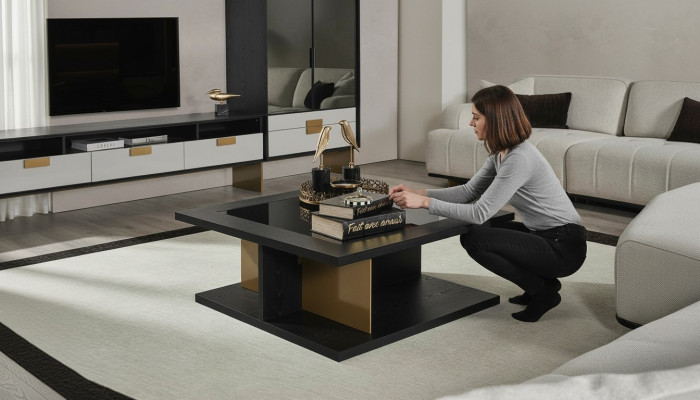 Tavolino da salotto Mobili Tavolo di lusso Tavolino moderno Design soggiorno Tavoli