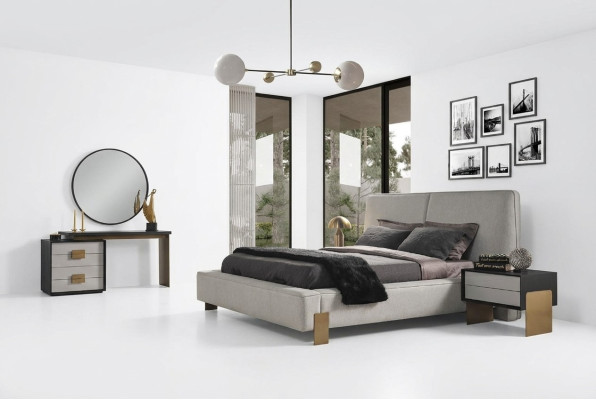 Set camera da letto Letto 2 comodini Toeletta Lusso nuovo 5 pezzi