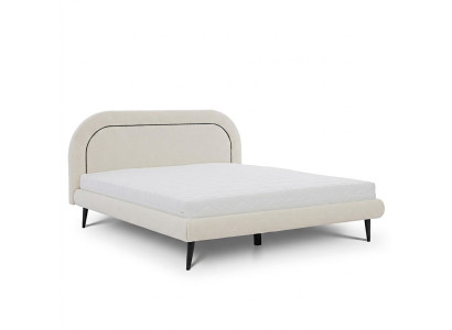 Camera da letto Mobili Letto Bianco Moderne Letto Tessile Imbottito Letto Matrimoniale