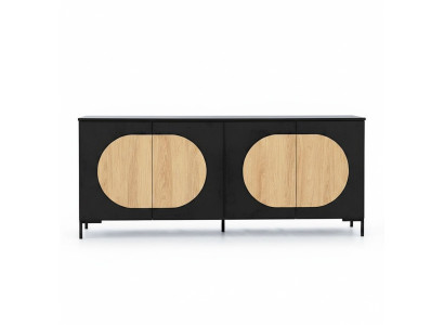 Mobile camera da letto nero-marrone del designer di mobili in legno Mobile nobile
