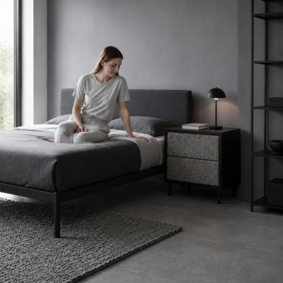 Camera da letto Comodino Designer Consolle notturna in legno di lusso Nuovo