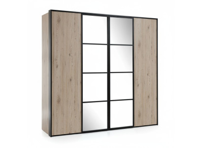 Grande armadio da camera da letto, armadi moderni in legno di lusso.