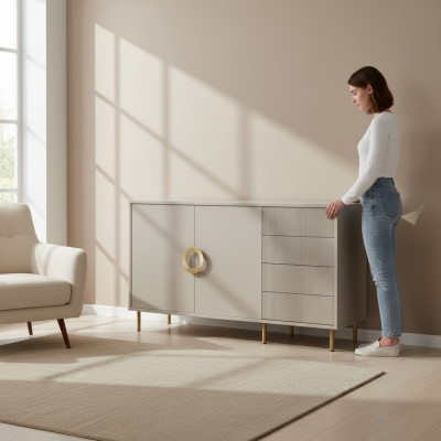 Camera da letto Mobili Designer Legno Comò Armadi Scaffali Nuovo