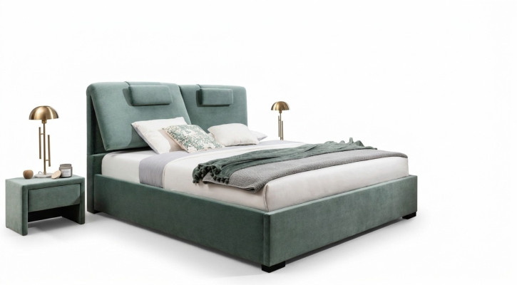 Set completo da letto 3 pezzi letto matrimoniale designer 2 comodini