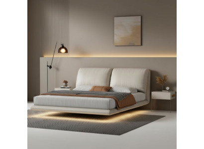 Letto a scomparsa bianco Camera da letto Design Letto matrimoniale in legno Mobili