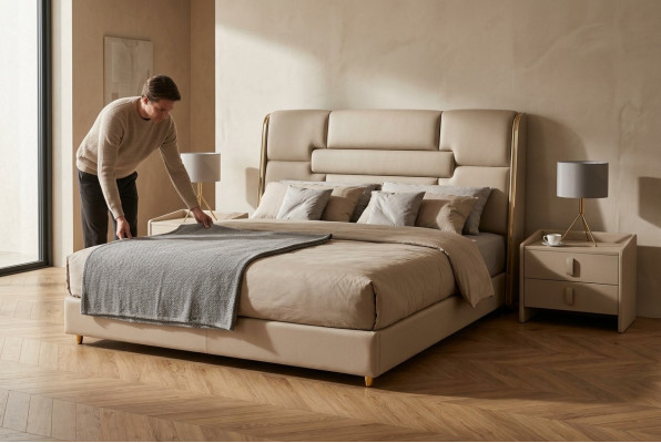 Camera da letto Mobili Letto Design Cornice in Legno Letti Matrimoniali Letti Moderni