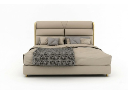 Letto matrimoniale beige chiaro camera da letto di lusso Letti moderni Design letto