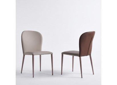 Mobili per sala da pranzo Sedia beige di design Mobili in legno moderni Nuove sedie a sdraio