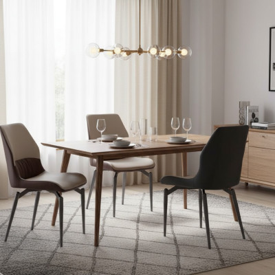 Sedie monoposto beige senza braccioli sedie da pranzo mobili da cucina  Sedie monoposto beige senza braccioli sedie da pranzo mobili da cucina