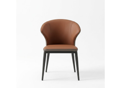 Sala da pranzo Sedia nera-marrone Tessuto Monoposto Poltrone da designer