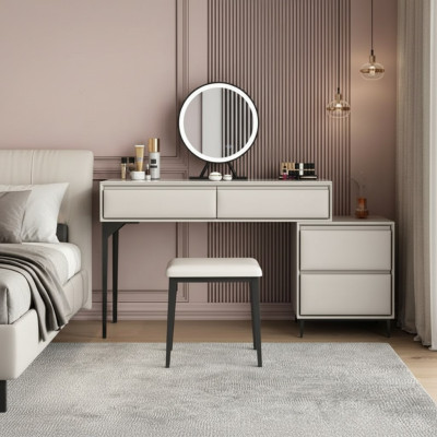 Camera da letto mobili in legno lussuoso tavolo da toeletta design specchio da trucco