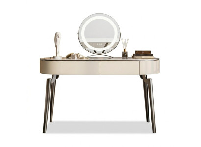 Tavolo da toeletta beige Design mobili da camera da letto Elegante pettiniera
