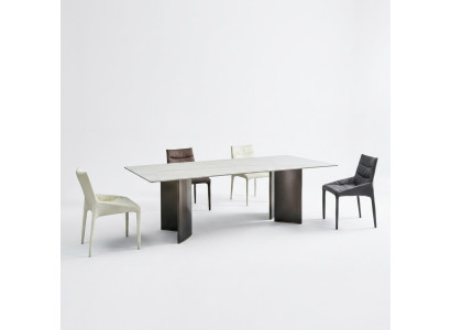 Gruppo da pranzo Tavolo da pranzo elegante 6 sedie Set di 7 pezzi con struttura in legno