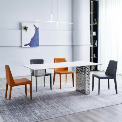 Gruppo sala da pranzo, tavolo da pranzo con 6 sedie, set da pranzo, tavolo da pranzo, mobili da sala da pranzo.