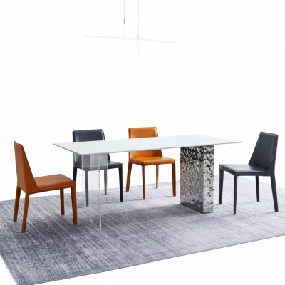 Gruppo sala da pranzo, tavolo da pranzo con 6 sedie, set da pranzo, tavolo da pranzo, mobili da sala da pranzo.