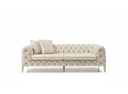 Soggiorno Divano di Lusso Design Bianco a Quattro Posti Divano 4 Posti