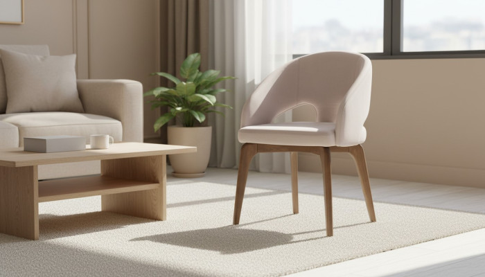 Sedia da pranzo bianca monoposto elegante sedie imbottite moderni piedi in legno