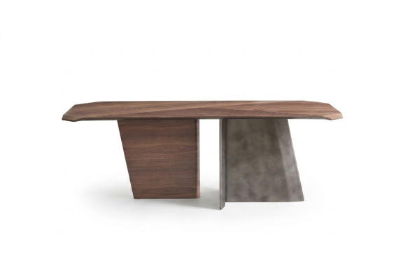 Designer Tavolo da pranzo marrone tavolo di lusso in legno sala da pranzo mobili di alta qualità