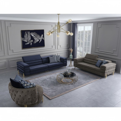 Set soggiorno divano 3+2+1 posti lusso design mobili imbottiti