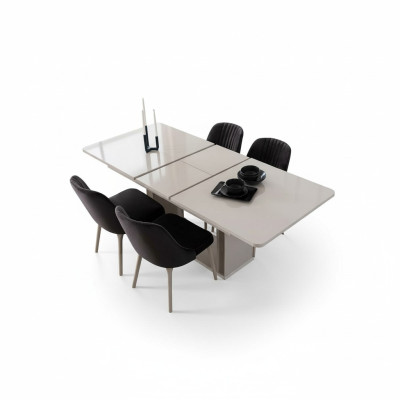 Tavolo bianco di lusso Tavoli da pranzo Mobili da sala da pranzo Tavoli in legno Tavoli
