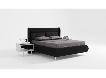 Letto di design Letto di lusso 2 comodini 3 pezzi Camera da letto Nuovo set