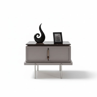 Comodino marrone elegante mobili in legno da camera da letto design nuovi