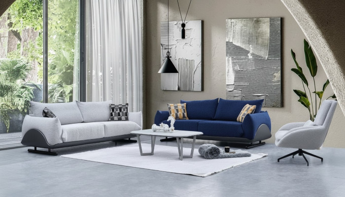 Set di divani per soggiorno Designer divano a 3 posti poltrona di lusso divano a 3 posti 3 pezzi