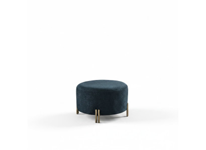 Designer Pouf blu scuro Salotto Poggia piedi Sedute Mobili di lusso